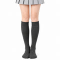 Calze al ginocchio 35-38 grigio antracite in maglia stile uniforme