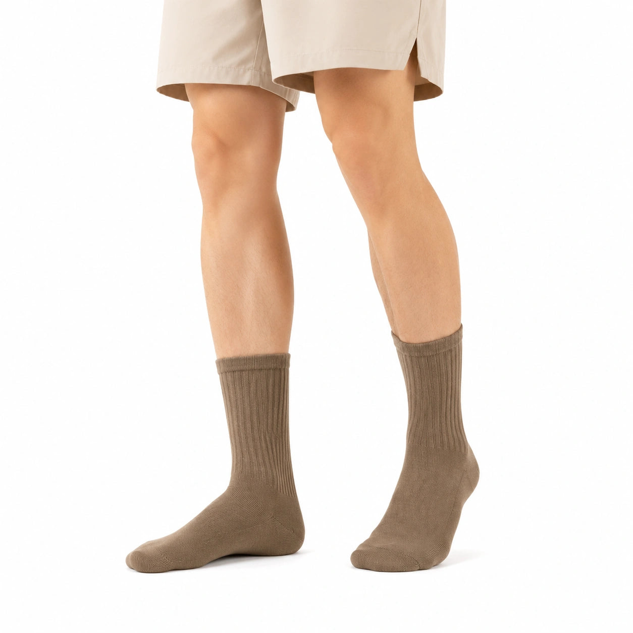Calze a costine marrone 35-38 in maglia stile casual