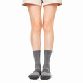 Calze sportive 39-42 in tessuto grigio a coste con righe
