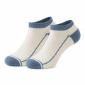 Calzini alla caviglia 35-38 in maglia beige e blu traspiranti