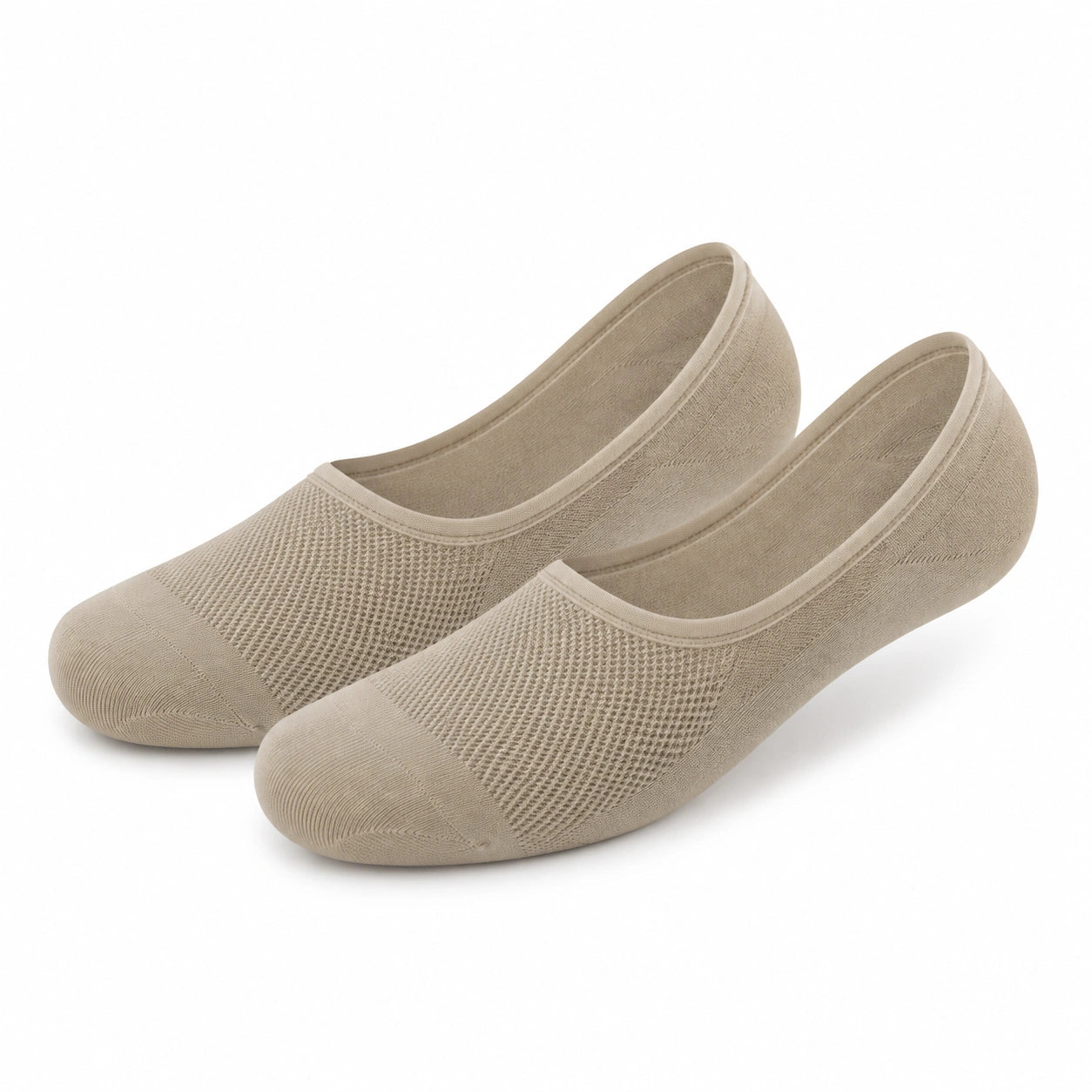 Calzini salvapiede 35-38 in tessuto a maglia beige traspiranti