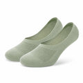 Calzini salvascarpe 39-42 in tessuto a maglia verde salvia - bassi e traspiranti
