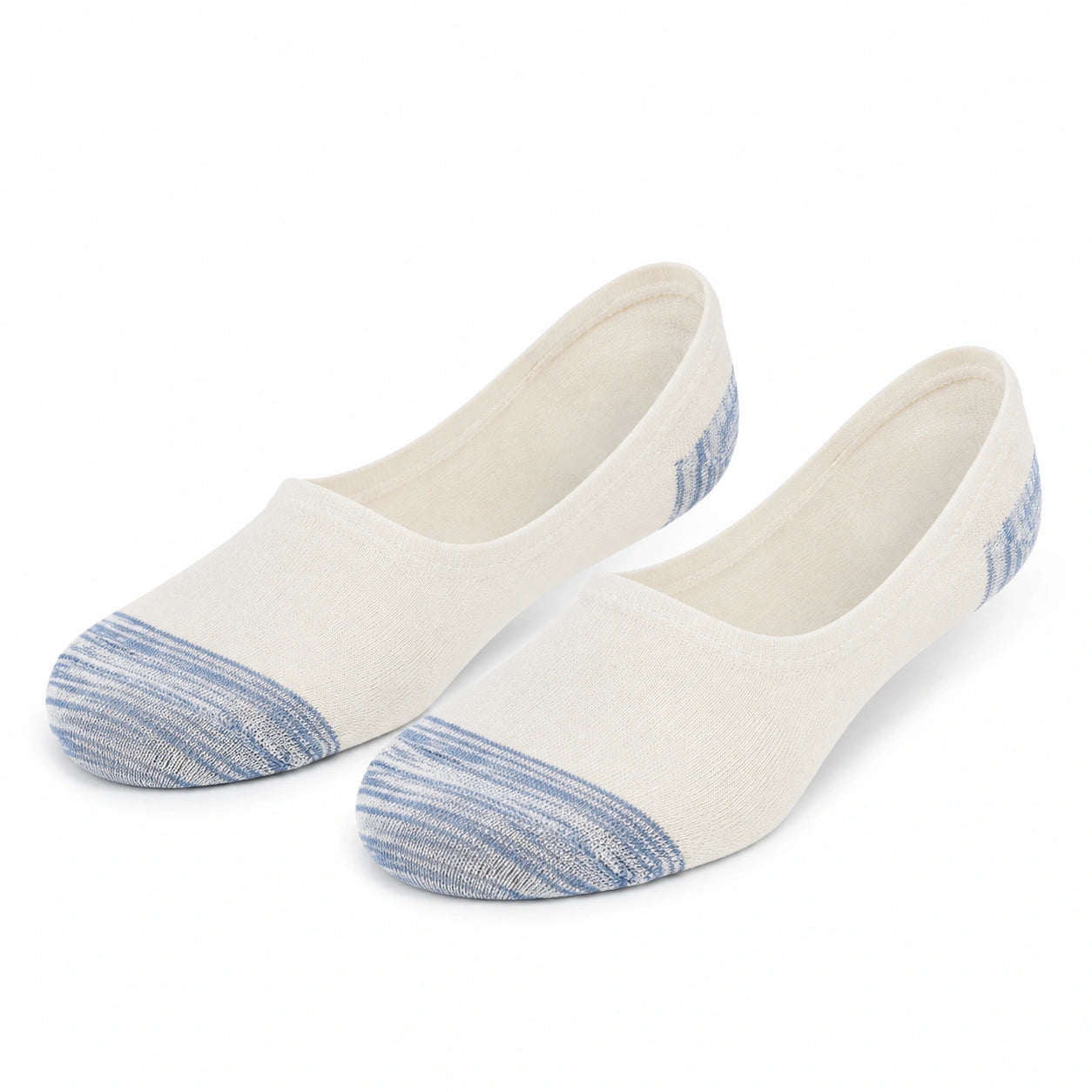 Calzini invisibili 39-42 in cotone bianco e blu stile casual