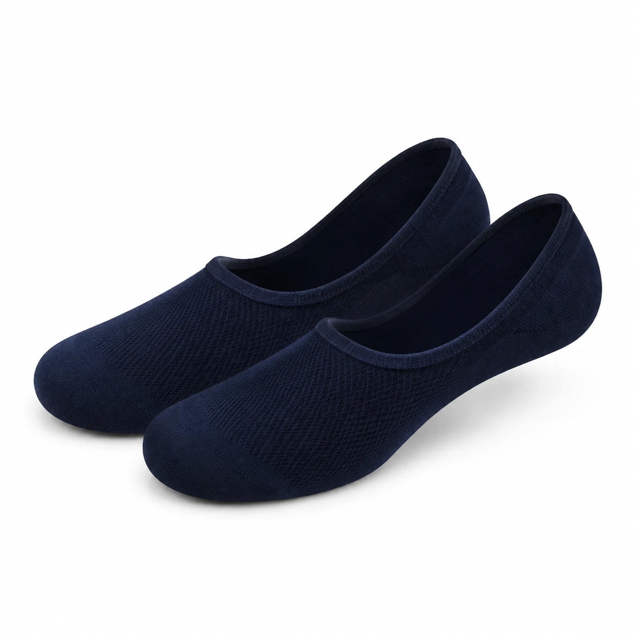 Calzini 39-42 in tessuto a maglia blu navy - modello basso elasticizzato
