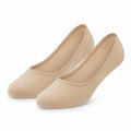 Calzini fantasmini 43-46 in tessuto beige - taglio basso elasticizzati