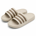Ciabatte aperte 38/39 in materiale sintetico beige e marrone per piscina e tempo libero
