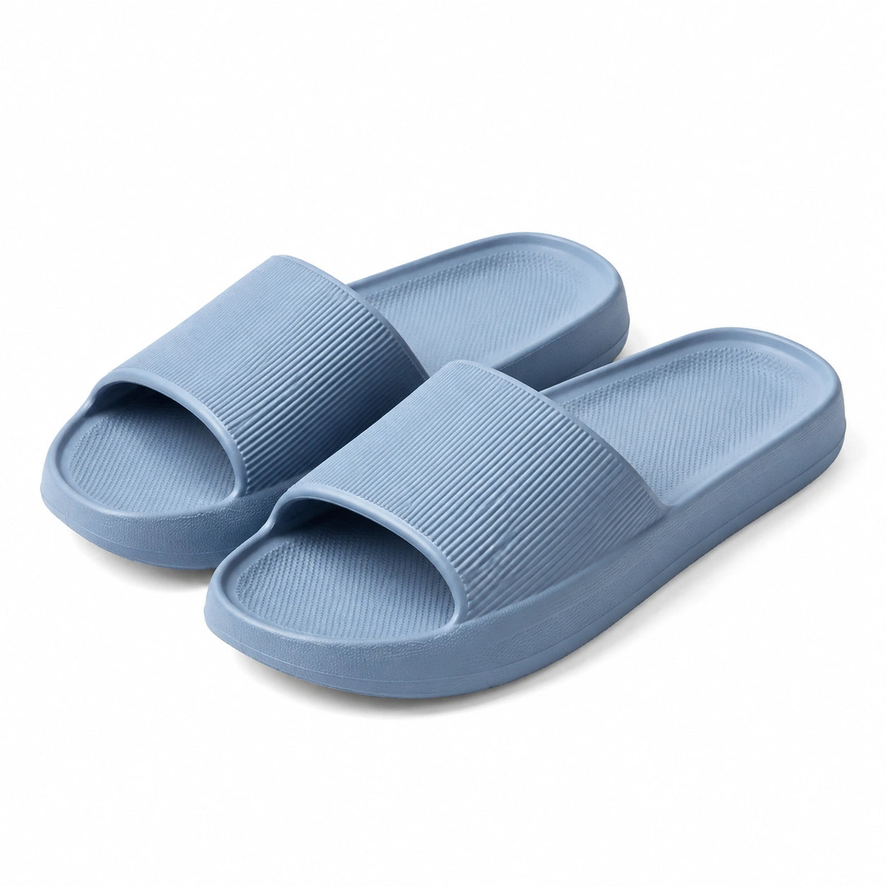 Ciabatte 42/43 in materiale sintetico azzurro - suola testurizzata per casa e piscina