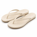 Infradito taglie 42/43 beige in materiale sintetico con suola piatta