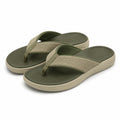 Infradito 42/43 verdi e beige con fascia in tessuto - suola sintetica per uso estivo