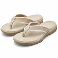 Infradito 42/43 beige con fascia in tessuto e suola sagomata