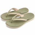 Infradito 38/39 in materiale sintetico verde salvia e beige - leggere per uso estivo