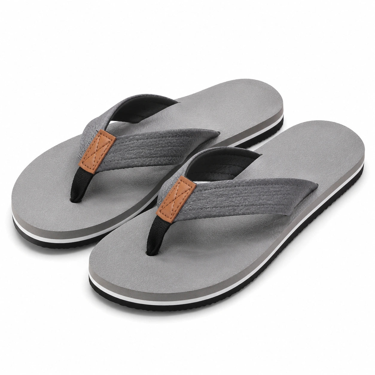 Infradito 40/41 in materiale sintetico grigio per tempo libero - suola antiscivolo