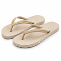 Infradito 40/41 in materiale sintetico beige con suola testurizzata per tempo libero