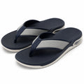 Infradito da uomo 40/41 in materiale sintetico blu navy e grigio con suola ammortizzata