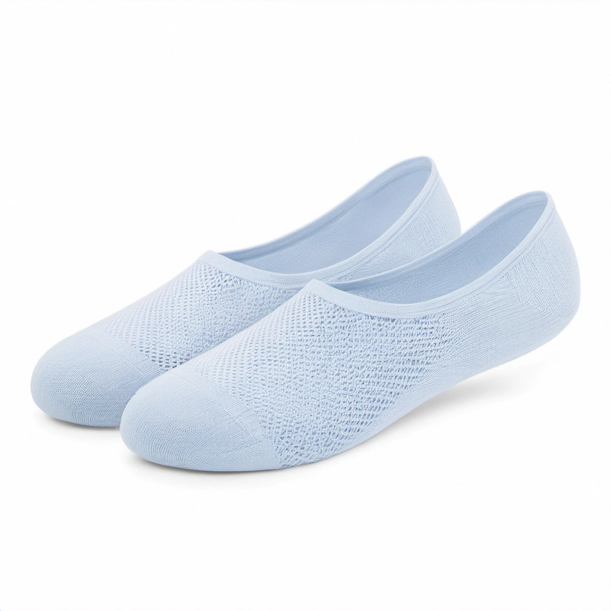 Calzini ballerina 35-38 in tessuto a maglia azzurro - traspiranti