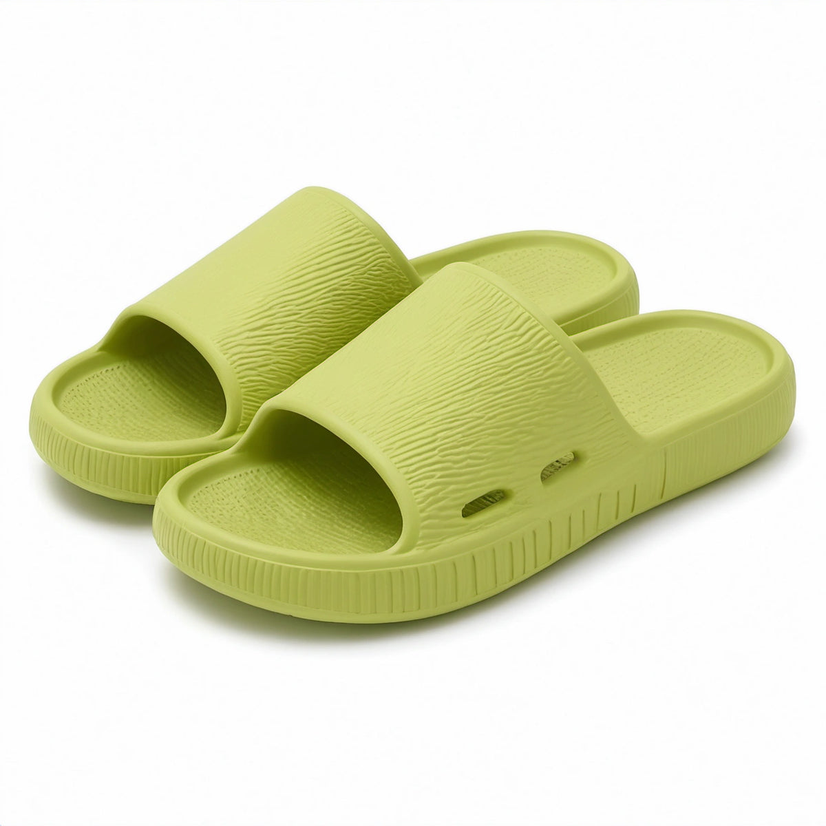Ciabatte a fascia 40/41 in materiale sintetico espanso verde chiaro per piscina e casa