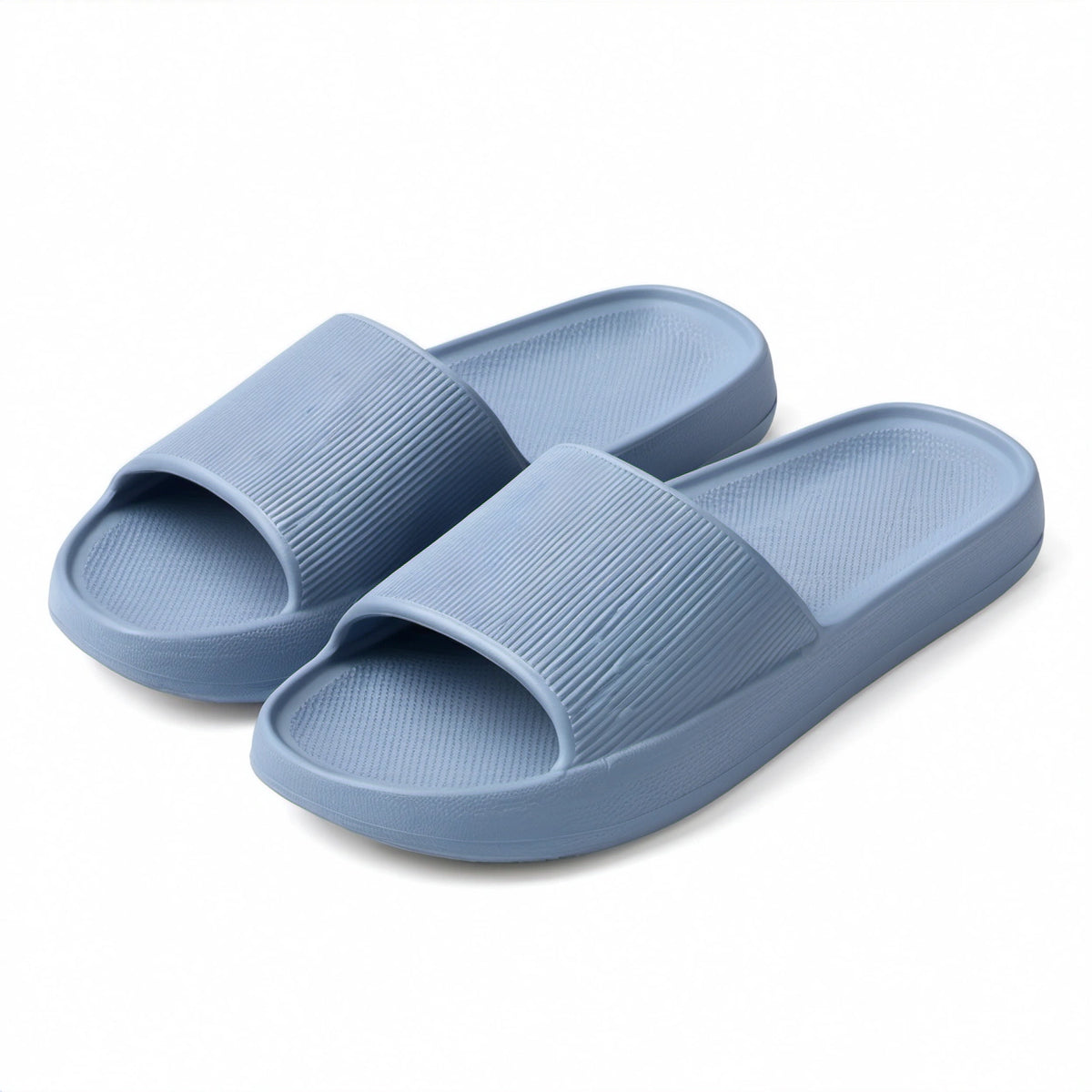 Ciabatte 42/43 in materiale sintetico azzurro - suola testurizzata per casa e piscina