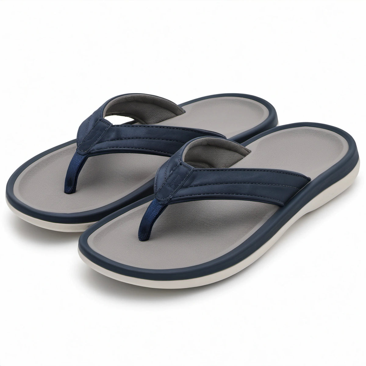 Infradito 38/39 blu e grigio con tomaia imbottita stile casual