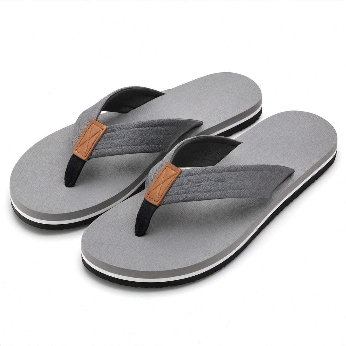 Infradito 40/41 in materiale sintetico grigio per tempo libero - suola antiscivolo